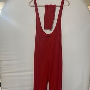 House of Harlow 1960 Vibrant Red Jumpsuit